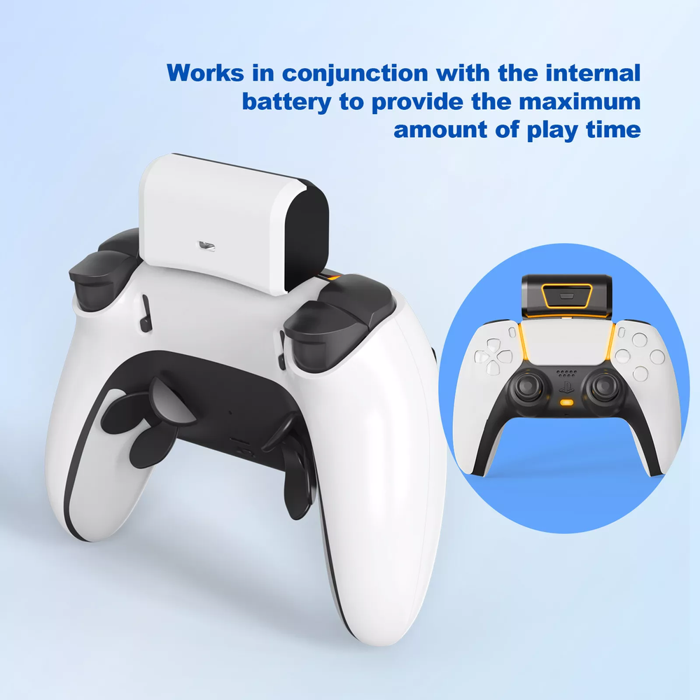 Rechargeable Battery Pack with LED Indicator for PS5 Controller