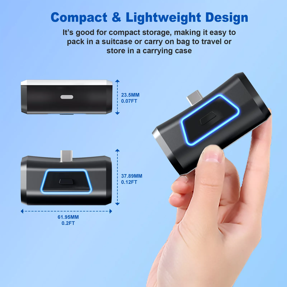 Rechargeable Battery Pack with LED Indicator for PS5 Controller