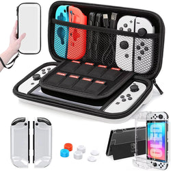 Nintendo Switch Portable Carrying Case 9 in 1 Accessories Kit