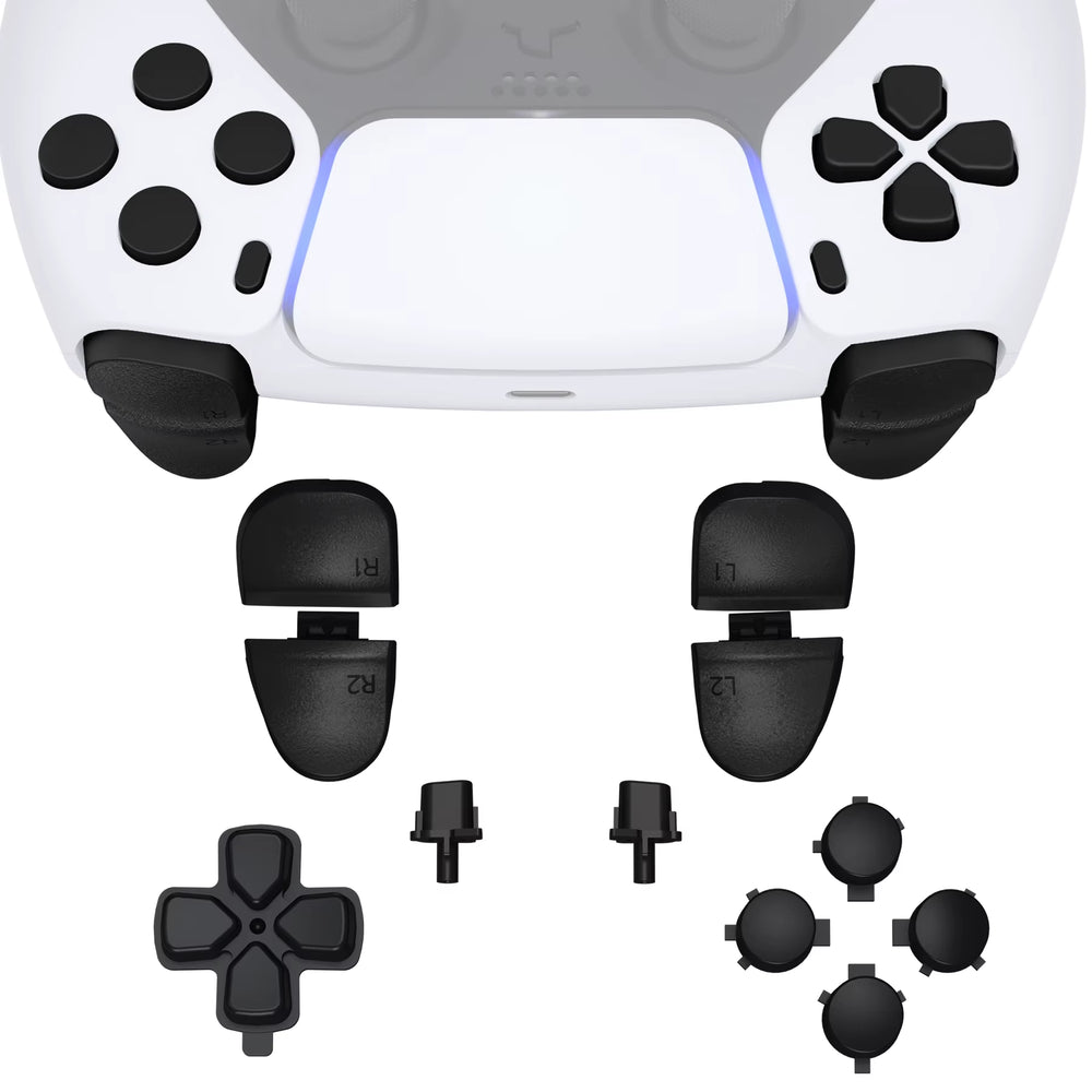 Replacement Full Set Buttons Compatible with Ps5 Controller - Solid Series