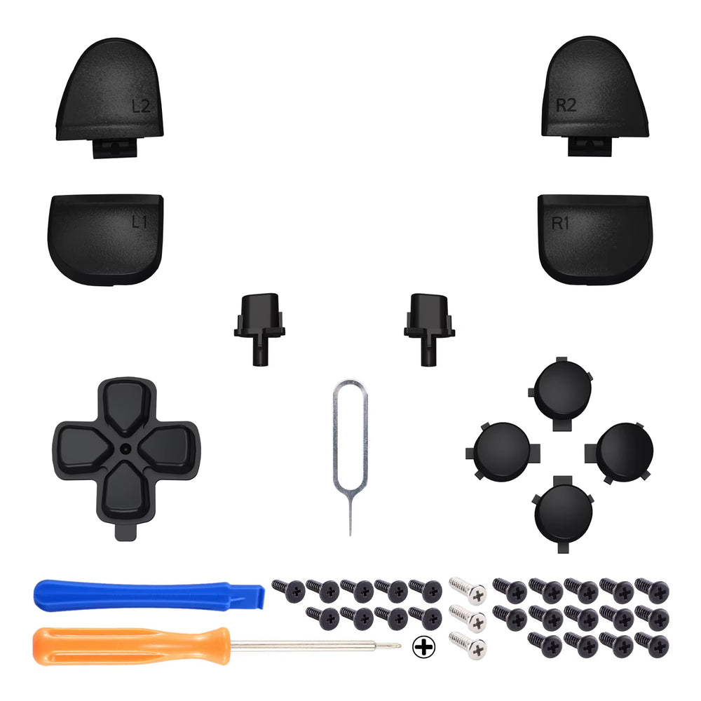 Replacement Full Set Buttons Compatible with Ps5 Controller - Solid Series