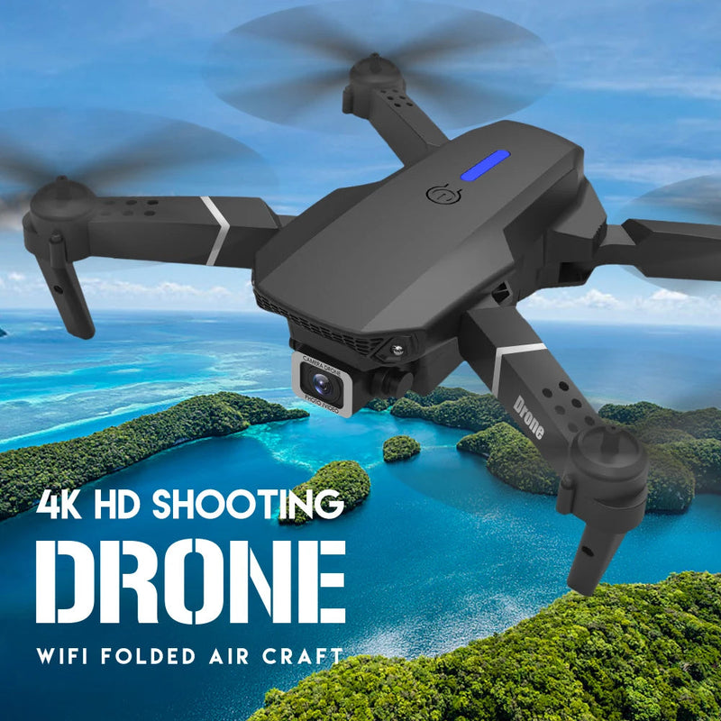 Foldable Quadcopter Drone - WIFI FPV, HD 4K Camera, Altitude Hold