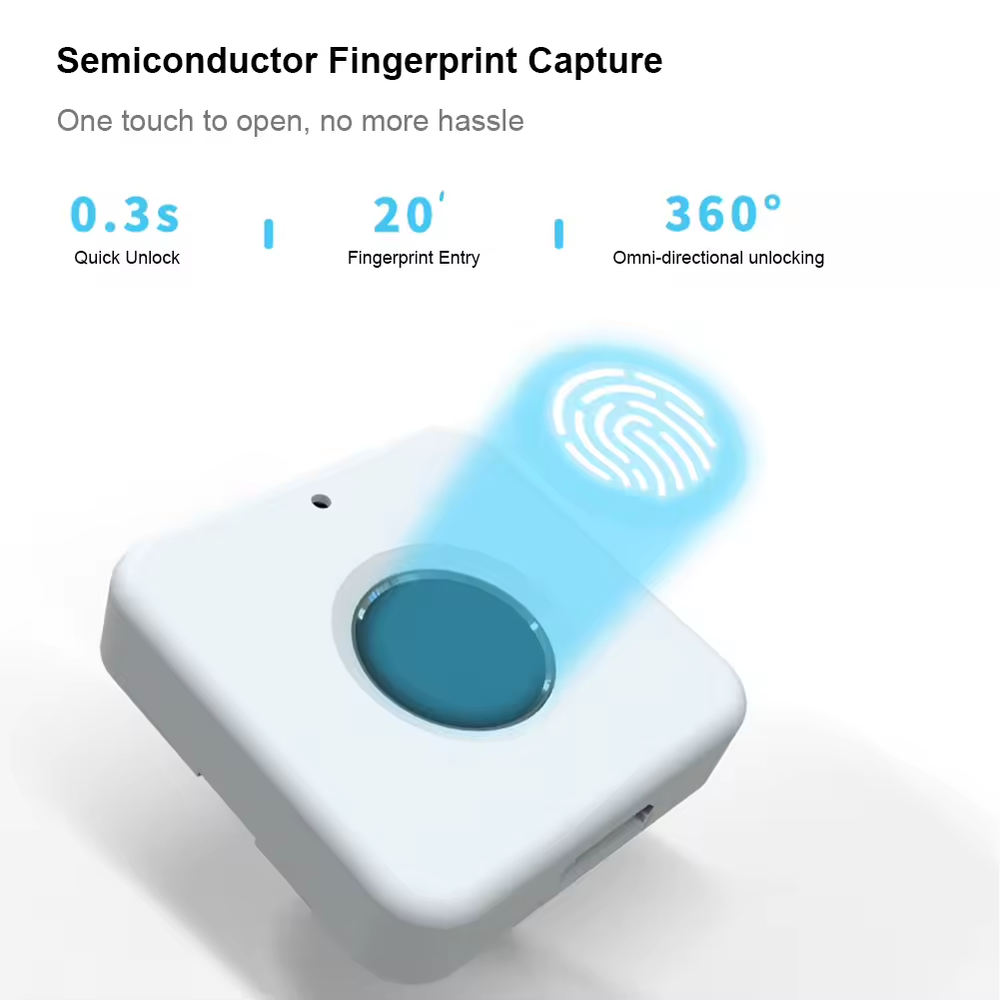 Biometric Fingerprint Lock for Secure Drawers and Wardrobe Storage