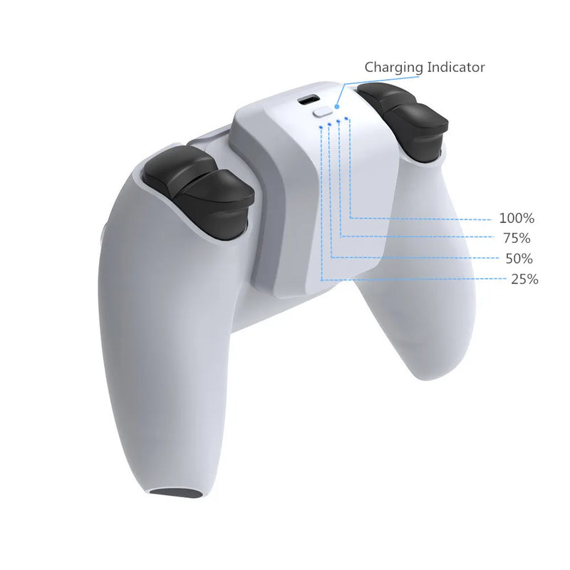 High-Capacity 1500mAh Rechargeable Battery Pack for PS5 Controller with Back Clip