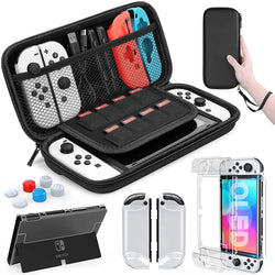 Nintendo Switch Portable Carrying Case 9 in 1 Accessories Kit