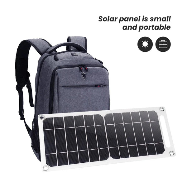 35W Solar Panel with USB Portable Battery