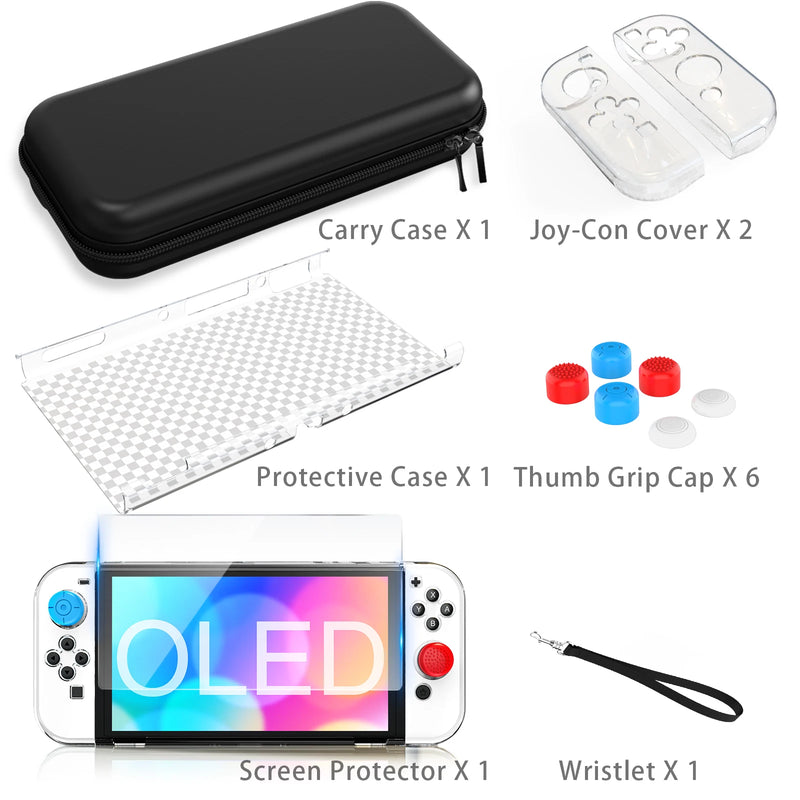 Nintendo Switch Portable Carrying Case 9 in 1 Accessories Kit