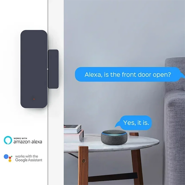 Wifi Door Entry Magnetic Sensor Alarm Works with Alexa Google Home