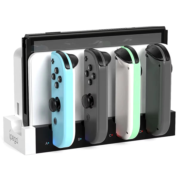 Nintendo Switch Joycon Charging Dock Station - Charges up to 4 Controllers, Compatible with Switch and OLED Model